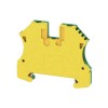 Weidmuller WPE4 PE Terminal Block, Screw Connection, 4mm², 800V, 480A, Green/Yellow