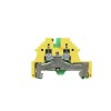 Weidmuller WPE2.5N PE Terminal Block, Compact, Screw Connection, Compact, 2.5mm², 500V, 300A, Green/Yellow