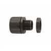 Straight Cable Conduit Fitting, 21mm Nom, M20, Black