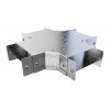 Cable Trunking 4 Way Intersection, 1 Comp, 100 x 100mm, Galv