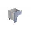 Cable Trunking 90° External Bend, 3 Comp, 150 x 150mm, Galv