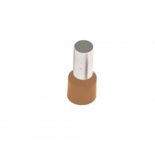 French Cord End Terminal, Brown, 10mm² x 12mm