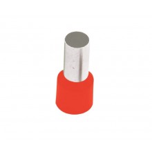 French Cord End Terminal, Red, 35mm² x 16.2mm