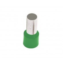 French Cord End Terminal, Green, 6mm² x 12mm