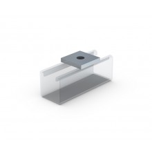 Channel Square Washer, M8, Stainless Steel - Quickfit Version