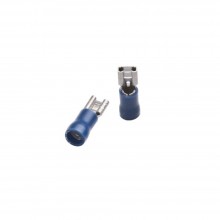 Pre-Insulated Push-On Terminal, Blue, 4.8 x 0.8mm