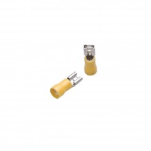 Pre-Insulated Push-On Terminal, Yellow, 6.3 x 0.8mm