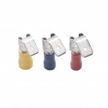 Pre-Insulated Piggy Back Terminals, Yellow, 6.3mm