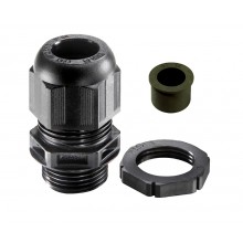 Sprint GLP20+RDE M20 Cable Gland with Locknut & Reduction Sealing Insert, Black