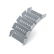 Cable Tray 90° Variable Riser, 50mm x 300mm, Stainless Steel
