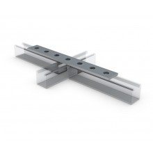 Channel 7 Hole Straight Bar, 40mm, Stainless Steel - Quickfit Version