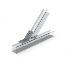 Channel 2 Hole Obtuse Angle Bracket, Stainless Steel - Quickfit Version