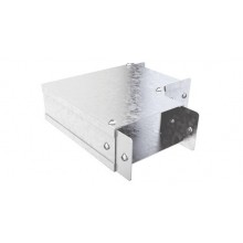 Cable Trunking 90° Flat Bend, 2 Comp, 100 x 100mm, Galv