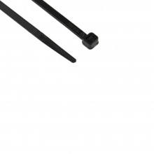 Cable Tie, Inside Serrated, 140 x 2.5mm, Nylon, Black, PCK 100